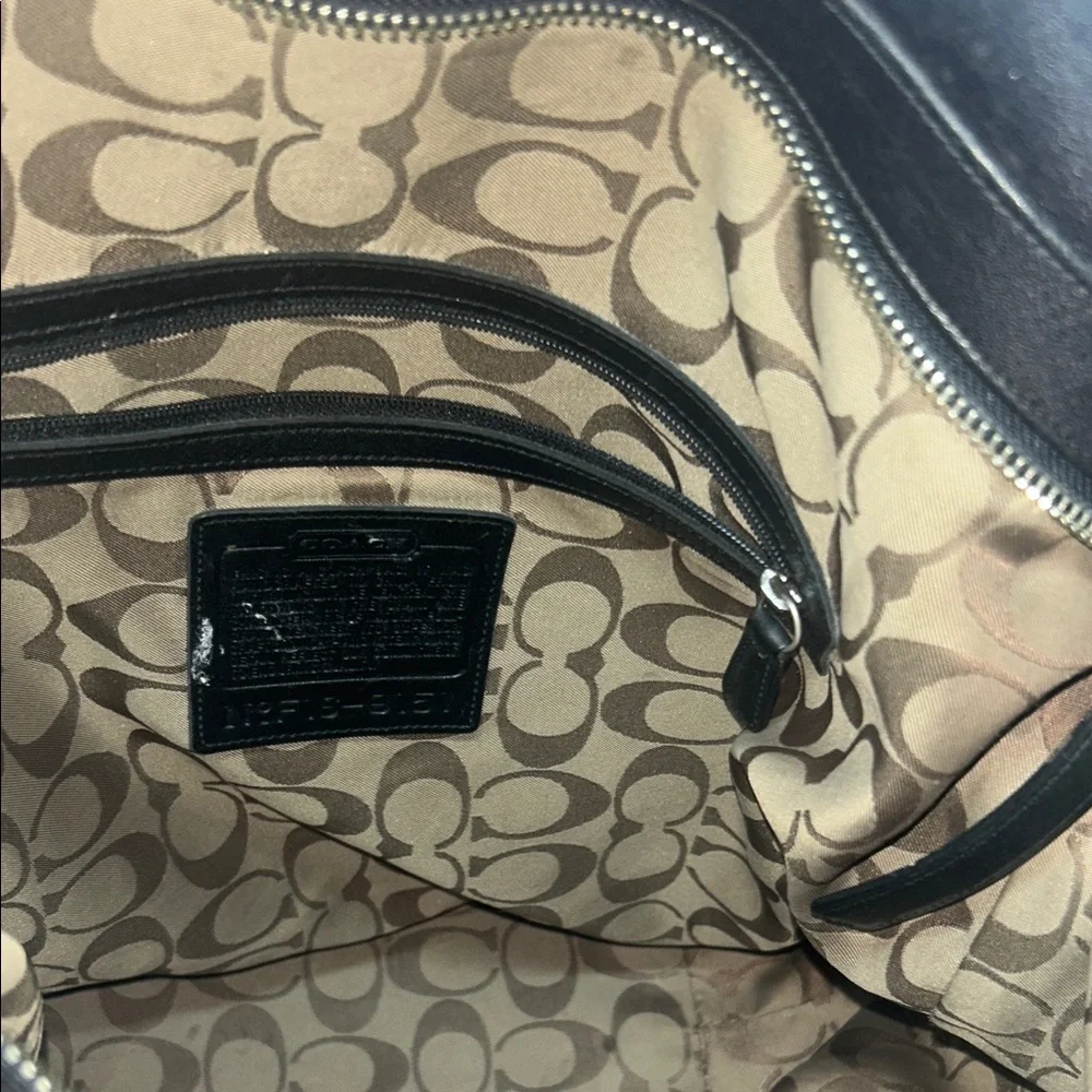 Coach Black Leather Hobo /Crossbody Bag
